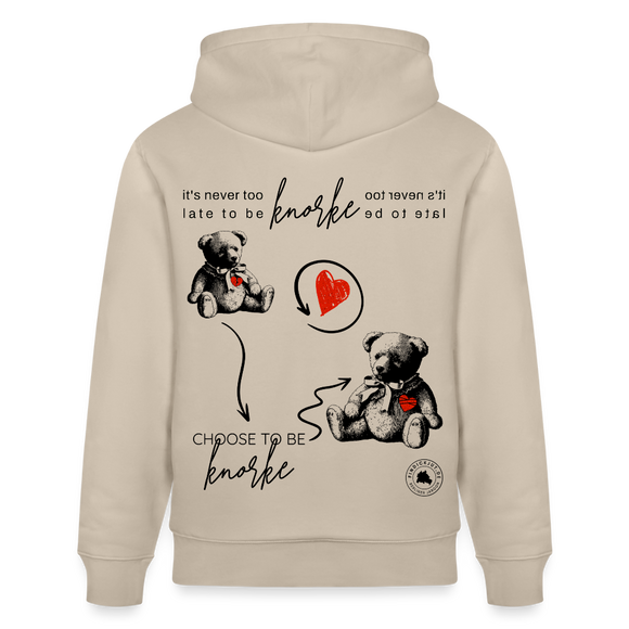 BERLINER KNORKE-Unisex Bio-Hoodie - Beige