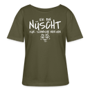 Berliner Spruch-ICK BIN NÜSCHT FÜR SCHWACHE NERVEN-Rundhals Frauen Bio-T-Shirt - Khaki
