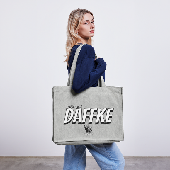 AUS DAFFKE- Einkaufstasche - Grau meliert