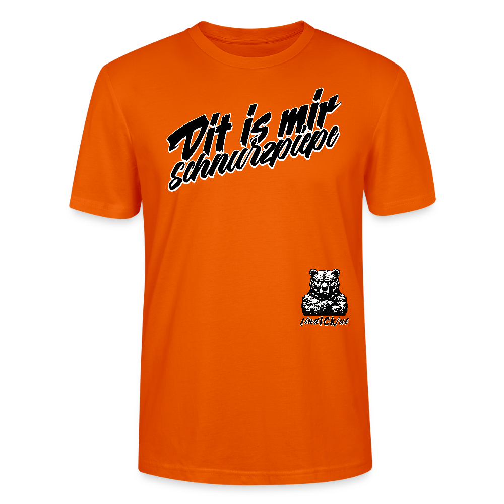 Dit is mir SCHNURZPIEPE-Unisex T-Shirt BIO - Tieforange