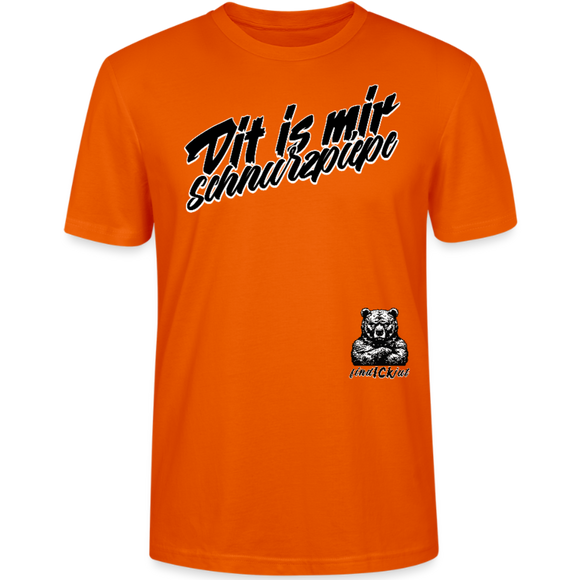 Dit is mir SCHNURZPIEPE-Unisex T-Shirt BIO - Tieforange