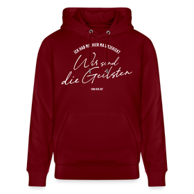 WIR SIND DIE GEILSTEN-Berlin26-Unisex Bio-Hoodie - Burgunderrot