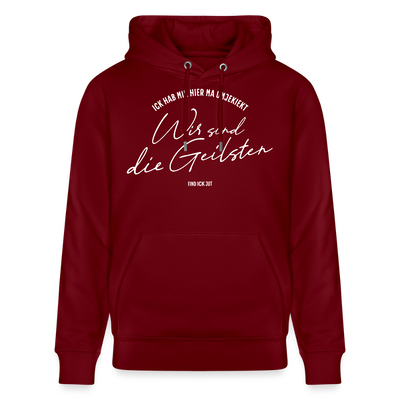 WIR SIND DIE GEILSTEN-Berlin26-Unisex Bio-Hoodie - Burgunderrot