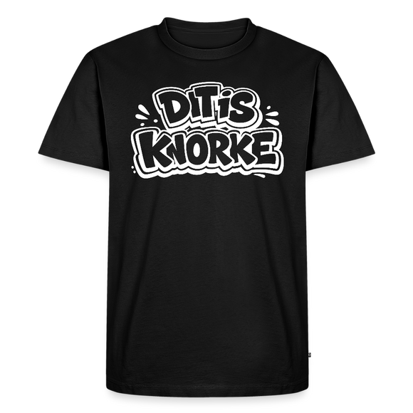 DIT IS KNORKE-Männer Premium BIO T-Shirt - Schwarz