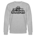 Grau meliert, Klassischer Unisex Sweater, schwarzer Print Berliner Bär auf Schriftzug liegend „DIT IS MIR SCHNURZPIEPE“ – Berliner Schnauze Statement aus Berlin.