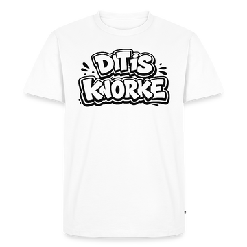 DIT IS KNORKE-Männer Premium Bio T-Shirt - Weiß