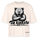 Da kiekste, wa? Frauen Boxy Bio-T-Shirt - Weißgrau