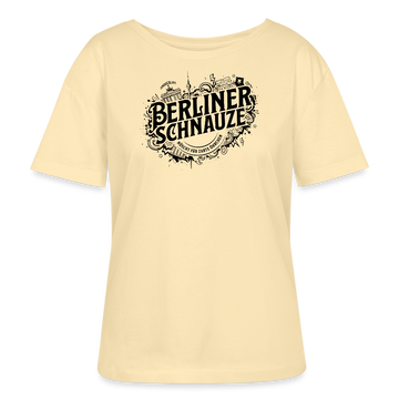 BERLINER SCHNAUZE-Rundhals Frauen Bio-T-Shirt II - Creme