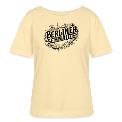 BERLINER SCHNAUZE-Rundhals Frauen Bio-T-Shirt II - Creme