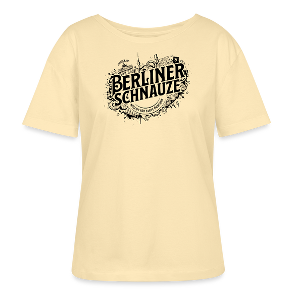 BERLINER SCHNAUZE-Rundhals Frauen Bio-T-Shirt II - Creme