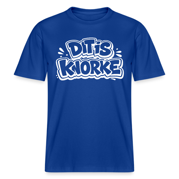 DIT IS KNORKE-RELAXED FIT Unisex bio T-Shirt - Dunkelblau