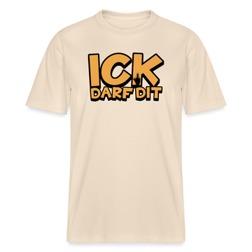 ICK DARF DIT -  Relaxed Fit Bio-T-Shirt - Naturweiß