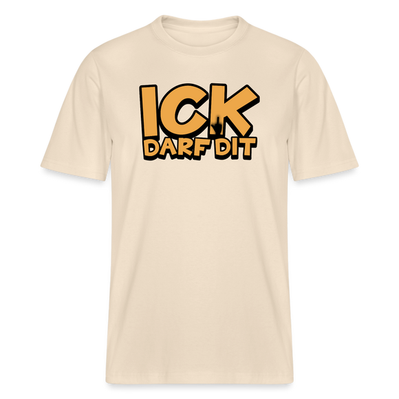 ICK DARF DIT -  Relaxed Fit Bio-T-Shirt - Naturweiß