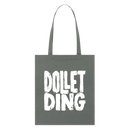 DOLLET DING-Bio-Stoffbeutel - Anthrazit