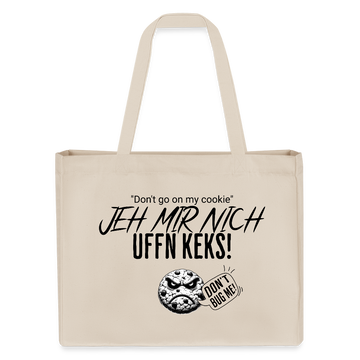 JEH MIR NICH UFFN KEKS!-Einkaufstasche - Naturweiß