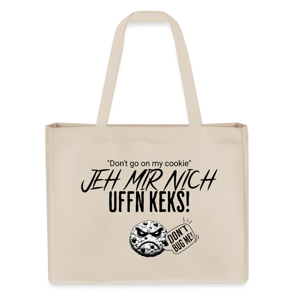 JEH MIR NICH UFFN KEKS!-Einkaufstasche - Naturweiß