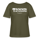 Berliner Begrüssung-TACHCHEN IHR FLITZPIEPEN-Rundhals Frauen Bio-T-Shirt - Khaki