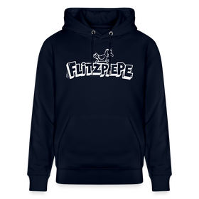 Unisex Bio-Hoodie mit dem Original Berliner Spruch - Flitzpiepe - Navy