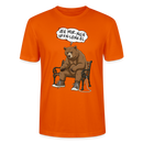 Berliner Bär Shirt-JEH MIR NICH UFFN SENKEL-Unisex T-Shirt - Tieforange