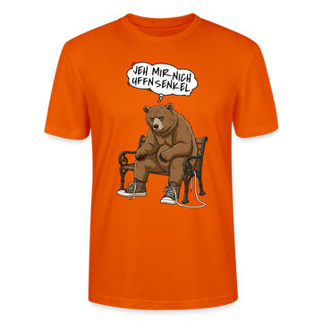 Berliner Bär Shirt-JEH MIR NICH UFFN SENKEL-Unisex T-Shirt - Tieforange