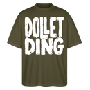 DOLLET DING-Dit Berlin Shirt mit Kodderschnauze-Oversized Unisex Bio - Khaki