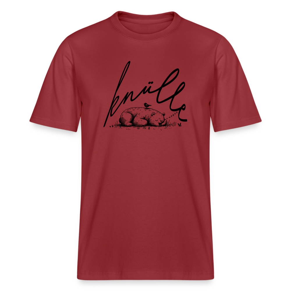 KNÜLLE - Relaxed Fit Unisex Bio-T-Shirt - Erdrot