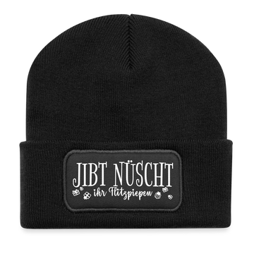 JIBT NÜSCHT zu Weihnachten in Berlin-Beanie - Schwarz