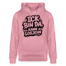 BIN DA, KANN LOSJEHN-Unisex Bio-Hoodie II-Berliner Spruch - Lila Traum