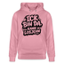BIN DA, KANN LOSJEHN-Unisex Bio-Hoodie II-Berliner Spruch - Lila Traum