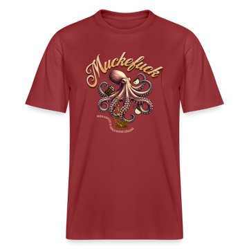 MUCKEFUCK - Relaxed Fit Unisex Bio-T-Shirt - Erdrot