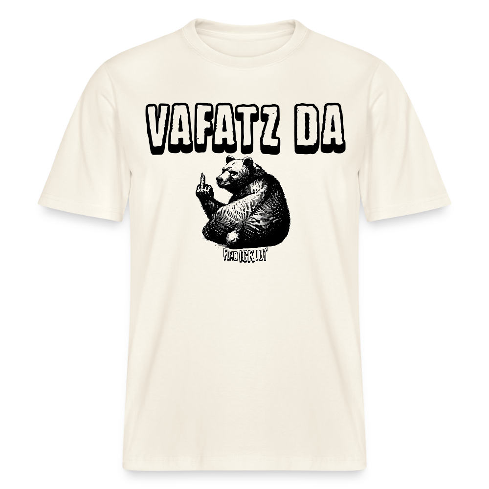 VAFATZ DA-Relaxed Fit Unisex Bio-T-Shirt - Naturweiß 