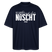 Berliner Spruch-NETT KANN ICK OOCH-Oversized Unisex Bio T-Shirt - Navy