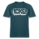 ICKE- RELAXED FIT Unisex Organic T-Shirt mit echt Berliner Schnauze - Dunkles Petrol