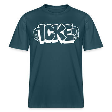 ICKE- RELAXED FIT Unisex Organic T-Shirt mit echt Berliner Schnauze - Dunkles Petrol