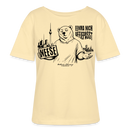 Dit Berlin Souvenir-NEESE-Rundhals Frauen Bio-T-Shirt - Creme