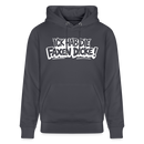 ICK HAB DIE FAXEN DICKE-Unisex Bio-Hoodie mit Berliner Schnauze - Indigoblau