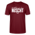 Berliner Spruch-NETT KANN ICK OOCH-Unisex T-Shirt Bio - Burgunderrot