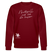 NACHTIGALL ICK HÖR DIR TRAPSEN-Unisex Bio-Sweatshirt II - Burgunderrot