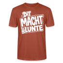 Berlin Shirt mit echt Berliner Spruch-DIT MACHT URST LUNTE-Unisex BIO T-Shirt - Terrakotta