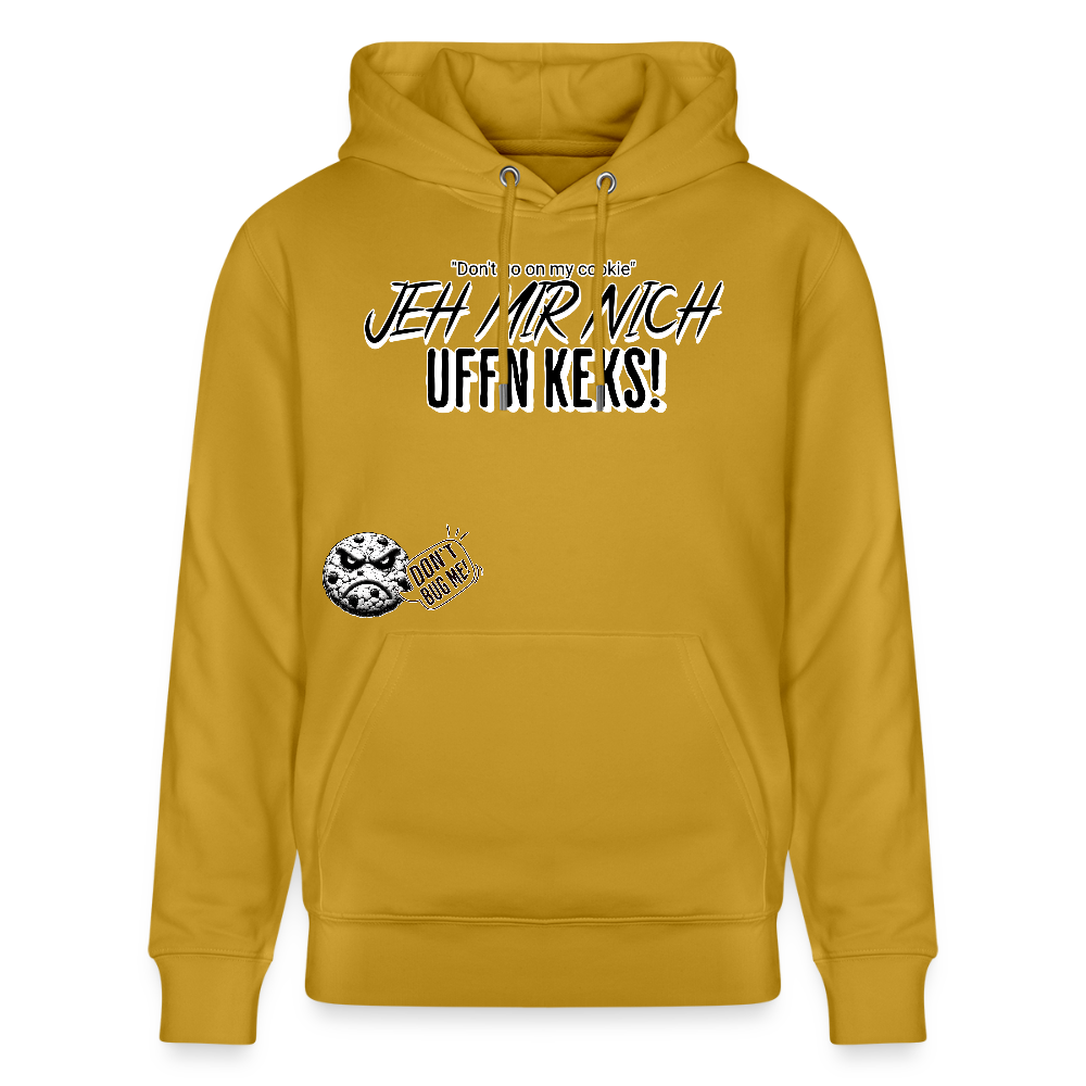 JEH MIR NICH UFFN KEKS-Unisex Bio-Hoodie - Ocker