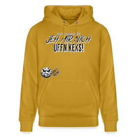 JEH MIR NICH UFFN KEKS-Unisex Bio-Hoodie - Ocker