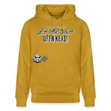 JEH MIR NICH UFFN KEKS-Unisex Bio-Hoodie - Ocker