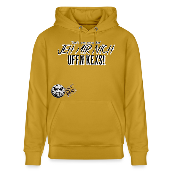 JEH MIR NICH UFFN KEKS-Unisex Bio-Hoodie - Ocker