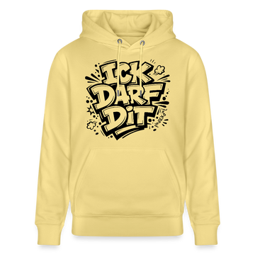 Berliner Spruch-ICK DARF DIT-Unisex Bio-Hoodie - Gelb Viva 