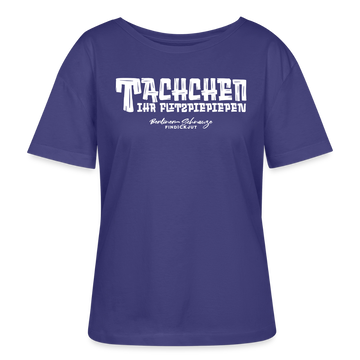 Berliner Begrüssung-TACHCHEN IHR FLITZPIEPEN-Rundhals Frauen Bio-T-Shirt - Dämmerung