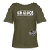 ICK GLOOB MEEN SCHWEIN PFEIFT-Rundhals Frauen Bio-T-Shirt - Khaki