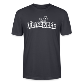 Dit Berlin Shirt-FLITZPIEPE-Unisex T-Shirt für leicht verpeilte Vögel - Dunkles Graublau