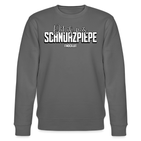 SCHNURZPIEPE-Unisex Bio-Sweatshirt - Anthrazit