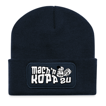 Berliner Spruch-MACH'N KOPP ZU-Beanie - French Navy