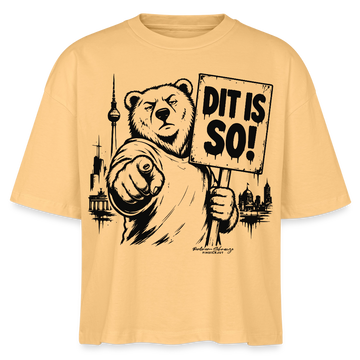 Berlin Souvenir Shirt-DIT IS SO!-Frauen Boxy Bio-T-Shirt - Mispel